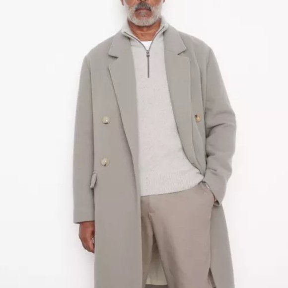 Vince Men's Double Breasted Peacoat
